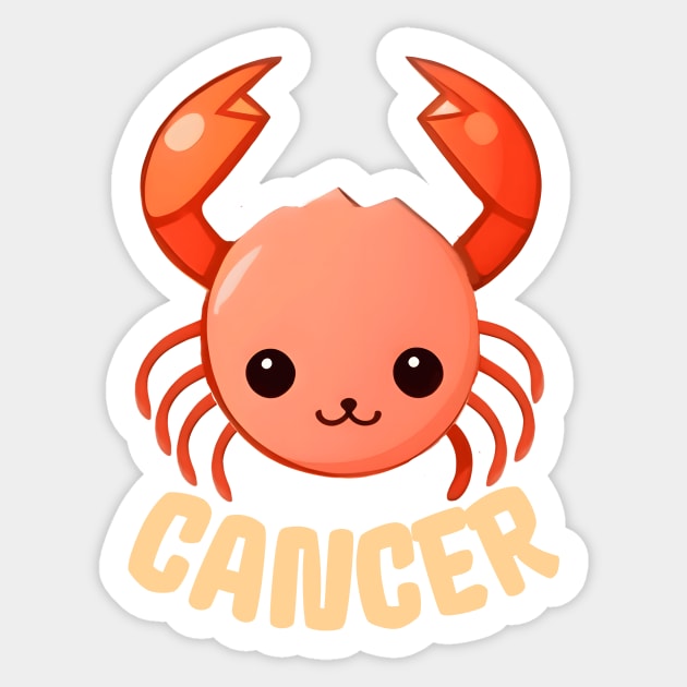 Cancer Zodiac Sign Sticker by ElCrocodel